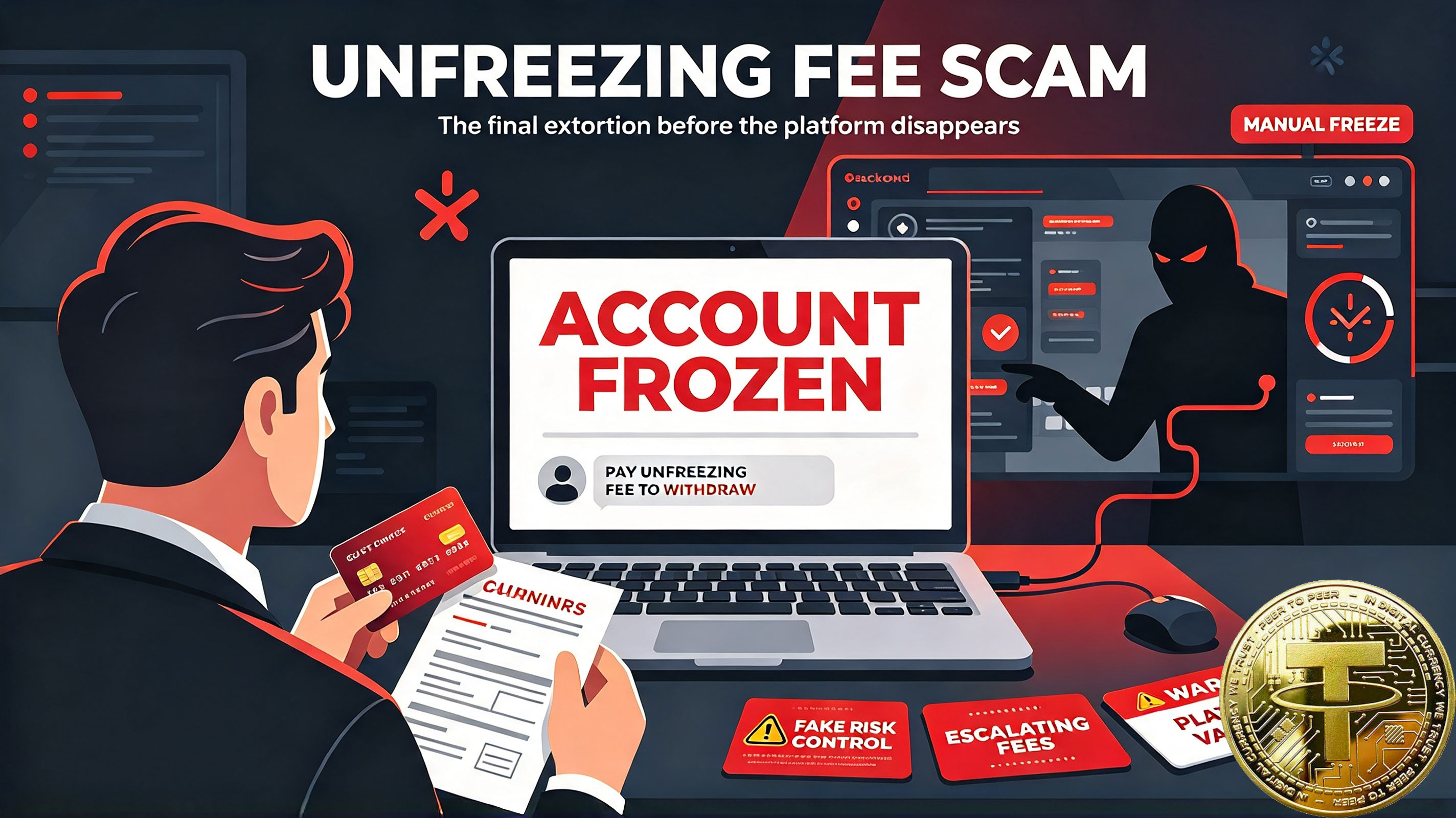 "Unfreezing Fee" Required Before Withdrawal: The Standard Script for Follow-Up Extortion